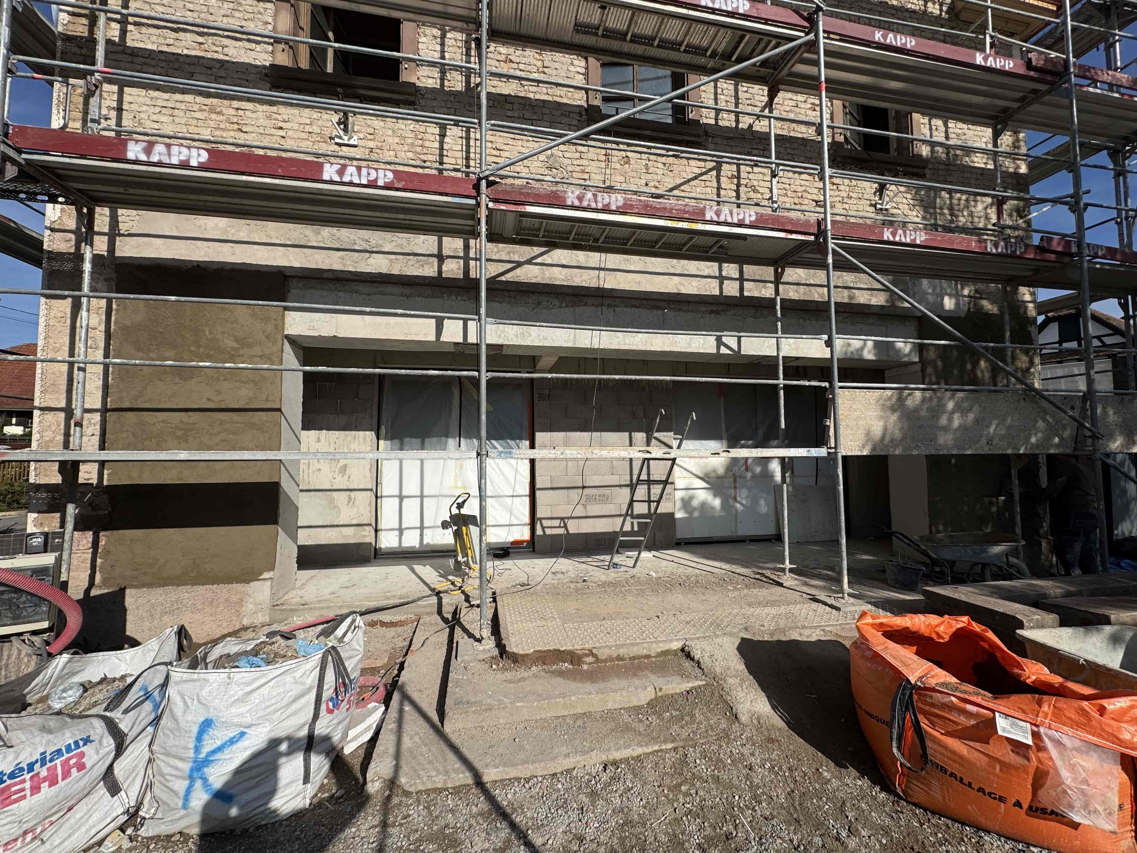 Travaux de maçonnerie extérieure